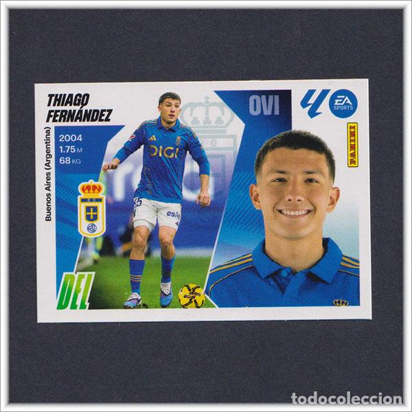 Cromos de f&uacute;tbol: LIGA ESTE 2025 2026 25 26 PANINI THIAGO FERNANDEZ 27 FICHAJE OVIEDO MERCADO INVIERNO COLECCI&Oacute;N ALBUM