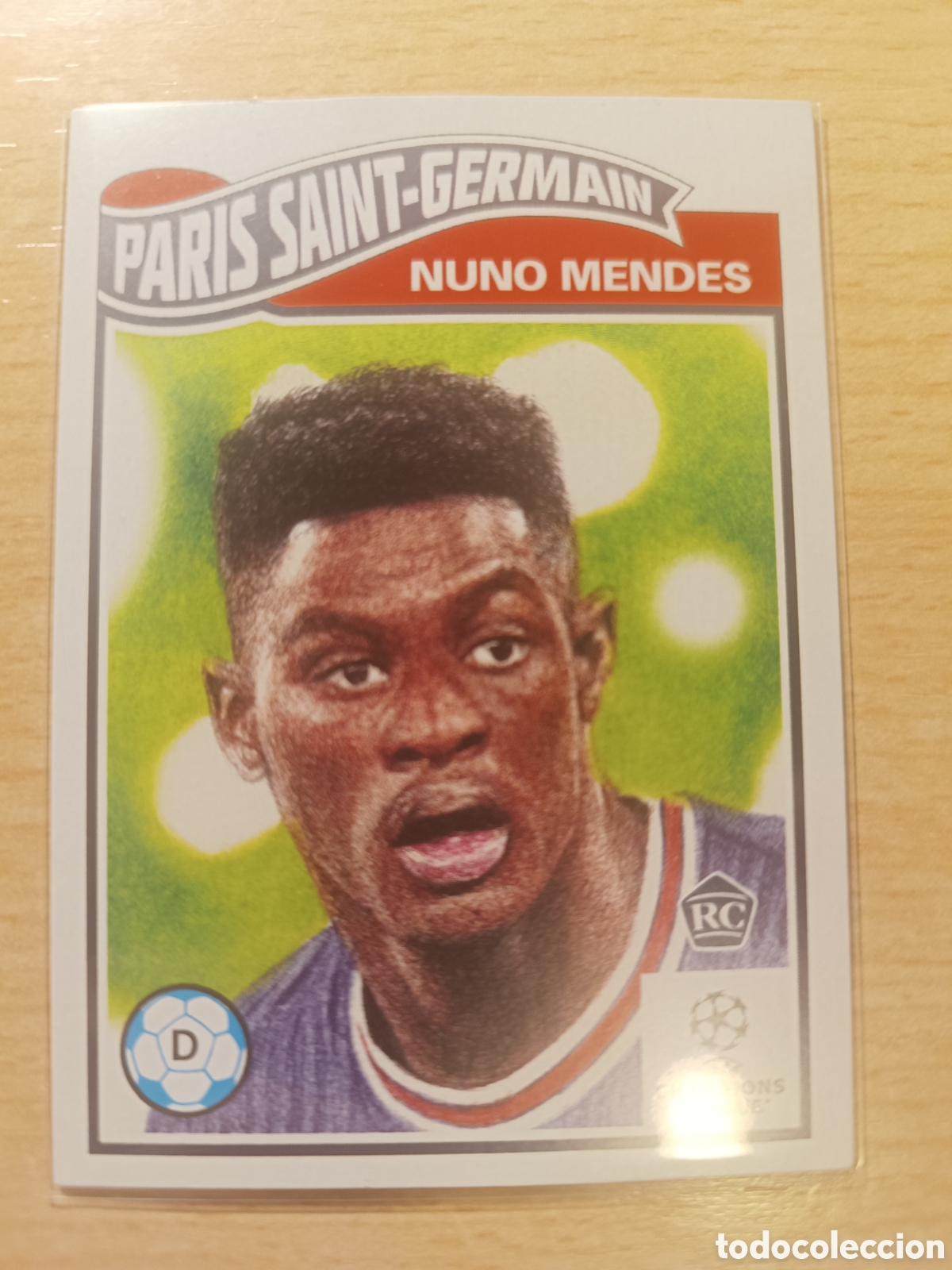 Cromos de f&uacute;tbol: 413 NUNO MENDES RC LIVING SET PARIS SAINT GERMAIN PSG TOPPS ROOKIE