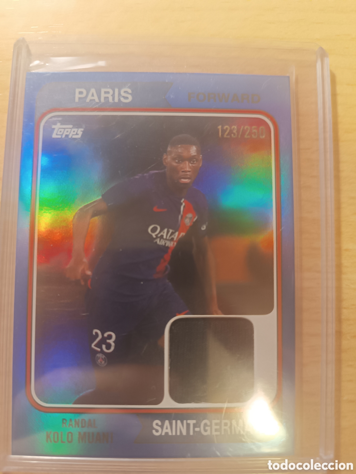 Cromos de f&uacute;tbol: RANDAL KOLO MUANI PATCH /250 PARIS SAINT GERMAIN PSG PARCHE TOPPS