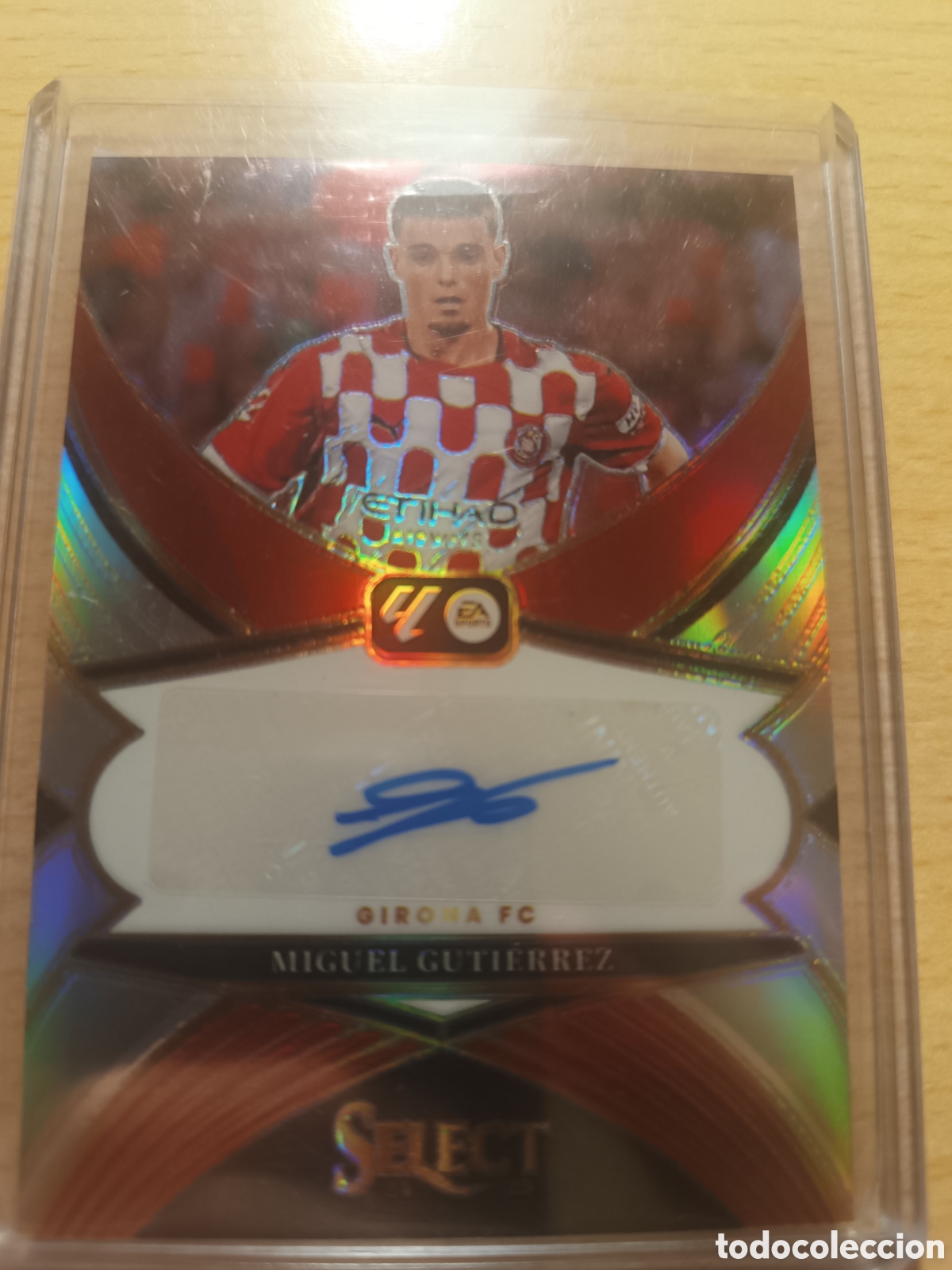 Cromos de f&uacute;tbol: MIGUEL GUTI&Eacute;RREZ AUT&Oacute;GRAFO ORIGINAL GIRONA SELECT LA LIGA 2024 2025 PANINI 24 25 AUTOGRAPH AUTO