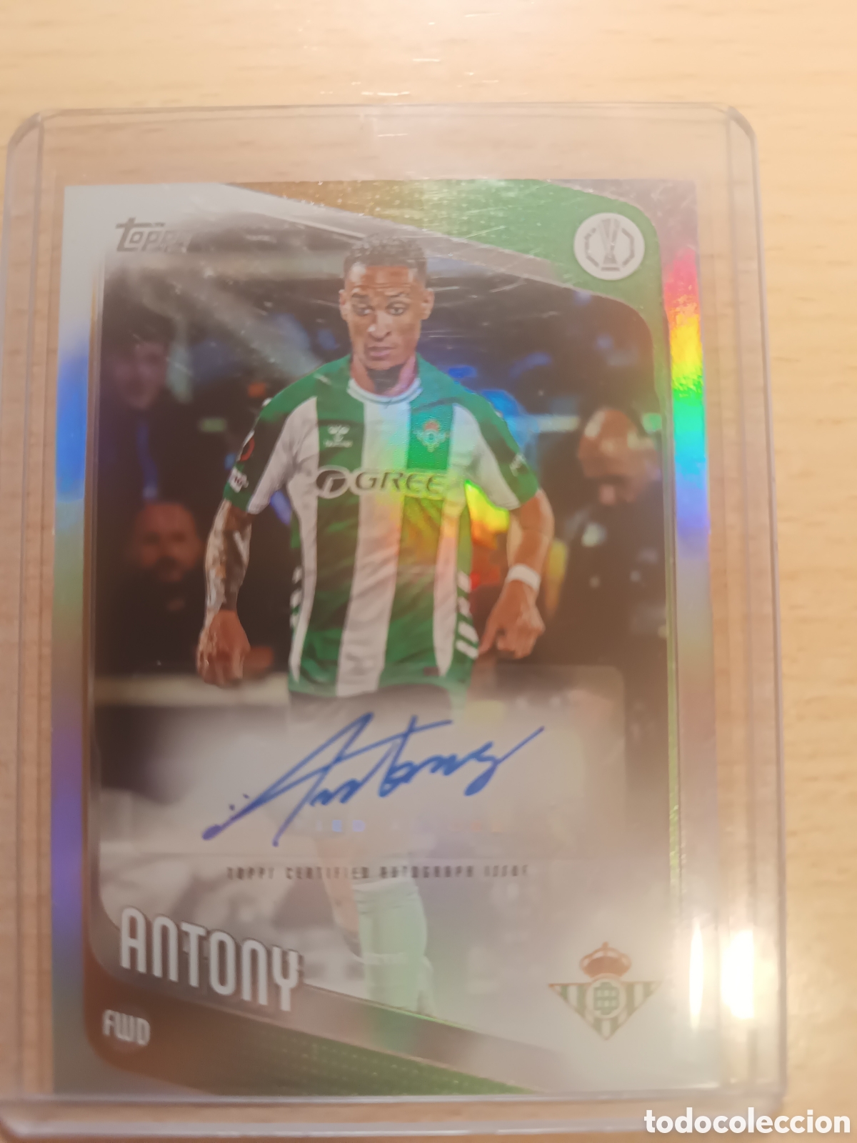 Cromos de f&uacute;tbol: ANTONY AUT&Oacute;GRAFO ORIGINAL BETIS TOPPS CHROME 2025 2026 AUTO 25 26 AUTOGRAPH