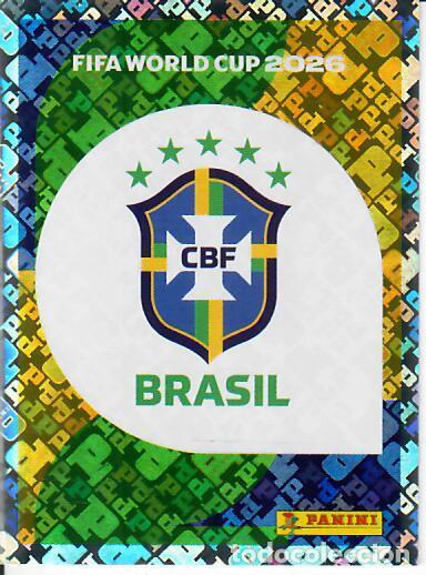 Cromos de f&uacute;tbol: CROMO PANINI MUNDIAL WORLD CUP 2026 - BRA1 BRA 1 - ESCUDO - BRASIL