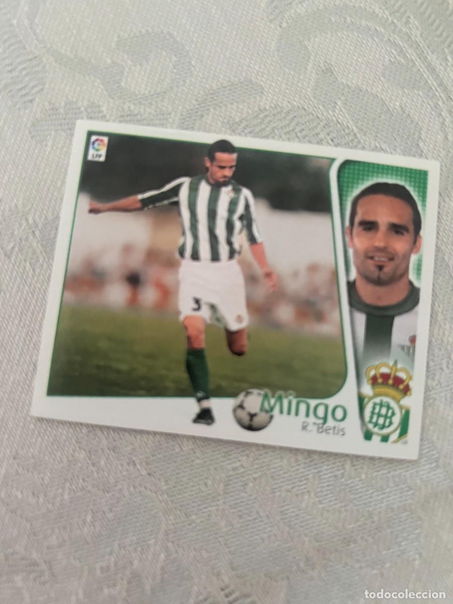 Cromos de f&uacute;tbol: MINGO REAL BETIS BALOMPIE BAJA SIN PEGAR LIGA ESTE 2004 2005