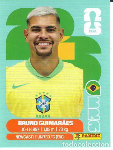 Cromos de f&uacute;tbol: CROMO PANINI MUNDIAL WORLD CUP 2026 - BRA11 BRA 11 - BRUNO GUIMARAES - BRASIL
