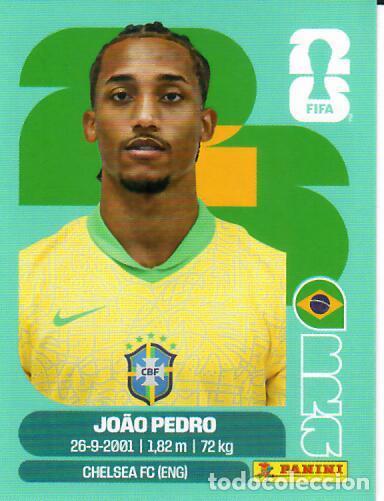 Cromos de f&uacute;tbol: CROMO PANINI MUNDIAL WORLD CUP 2026 - BRA16 BRA 16 - JOAO PEDRO - BRASIL