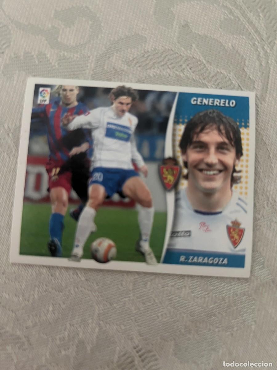 Cromos de f&uacute;tbol: GENERELO BAJA REAL ZARAGOZA SIN PEGAR LIGA ESTE 06 07