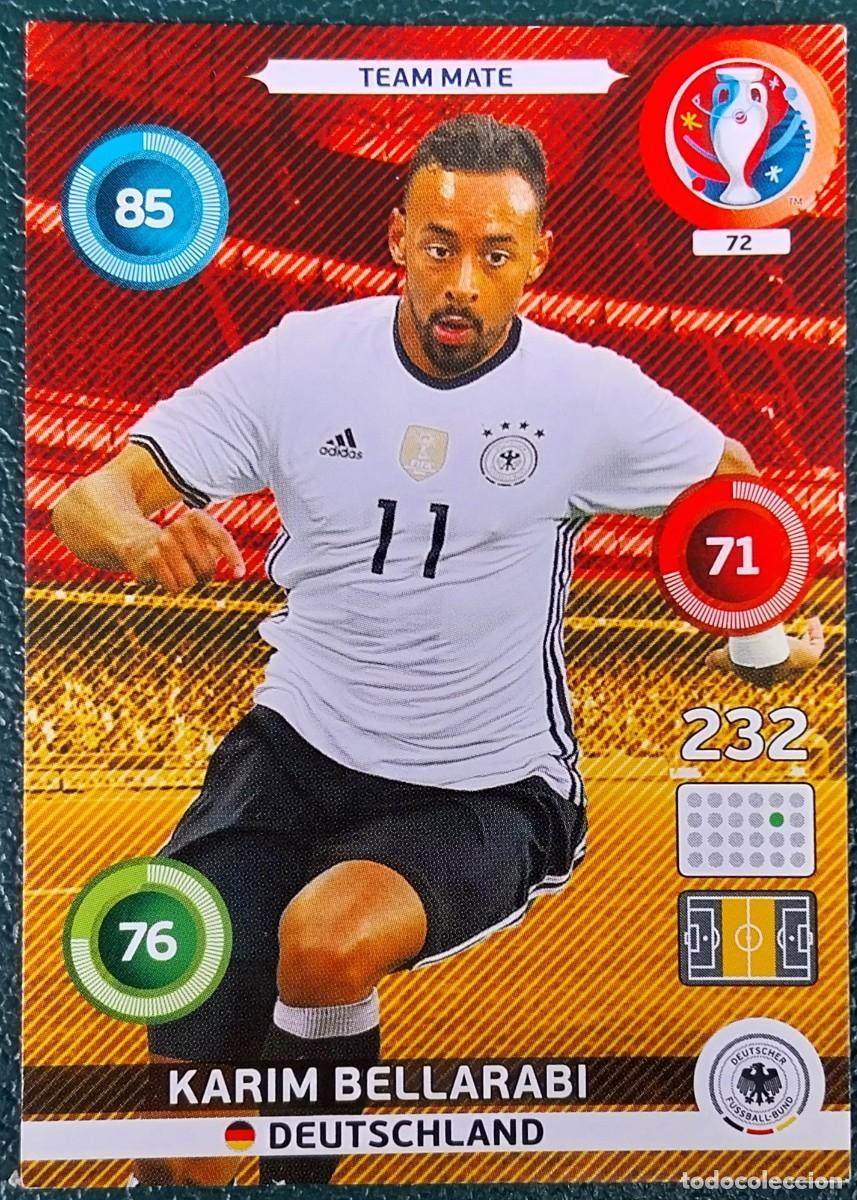 Cromos de f&uacute;tbol: 72 KARIM BELLARABI ALEMANIA FICHAS ALBUM ADRENALYN XL EUROCOPA FRANCIA 2016