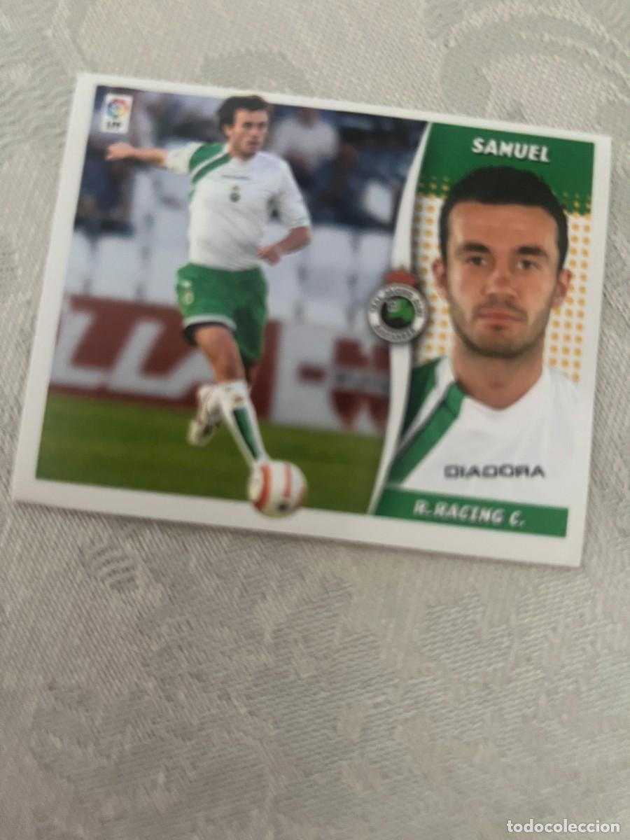 Cromos de f&uacute;tbol: SAMUEL RACING DE SANTANDER BAJA SIN PEGAR LIGA ESTE 06 07