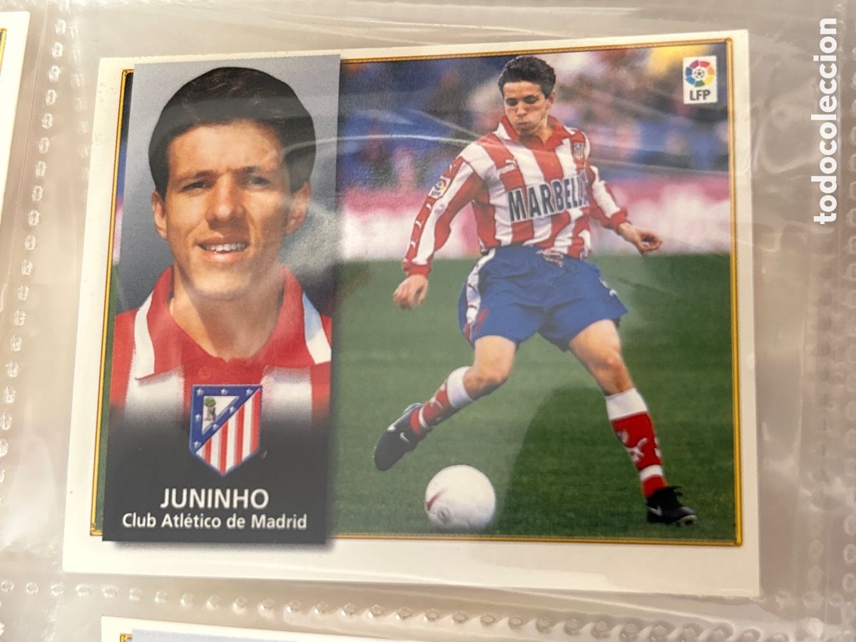 Cromos de f&uacute;tbol: JUNINHO ATLETICO DE MADRID LIGA ESTE 1998 1999 98 99 NUNCA PEGADO SIN PEGAR