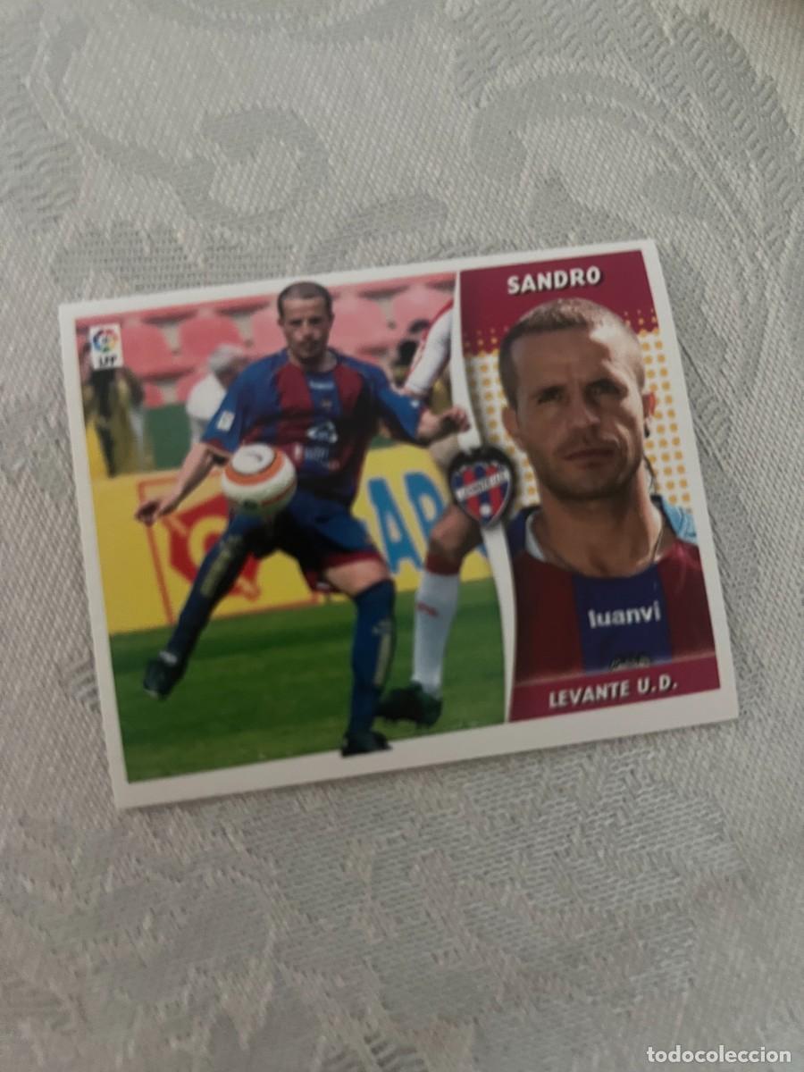Cromos de f&uacute;tbol: SANDRO LEVANTE BAJA SIN PEGAR LIGA ESTE 06 07