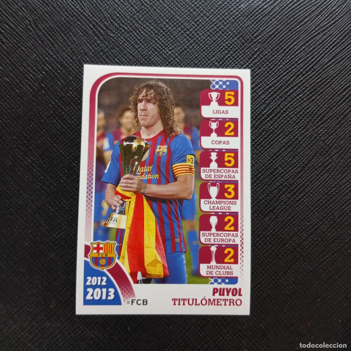 Football Stickers: 172 PUYOL BARCELONA PANINI COLECCION OFICIAL 2013 2013 12 13 - SIN PEGAR - A152 PG64
