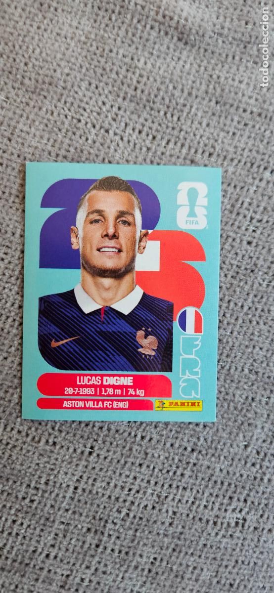 Cartes &agrave; collectionner de Football: francia Digne 8 world cup mundial fifa panini 2026 26 sin pegar trading card