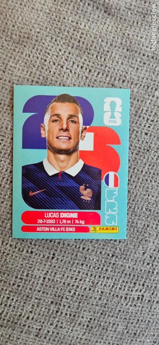 Cartes &agrave; collectionner de Football: francia Digne 8 world cup mundial fifa panini 2026 26 sin pegar trading card