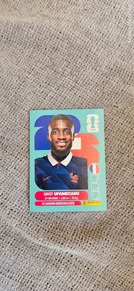 Cartes &agrave; collectionner de Football: francia Upamecano 7 world cup mundial fifa panini 2026 26 sin pegar trading card