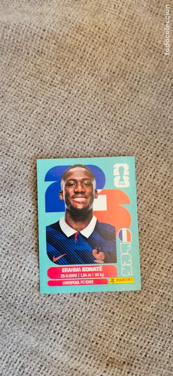 Cartes &agrave; collectionner de Football: francia Konat&eacute; 6 world cup mundial fifa panini 2026 26 sin pegar trading card