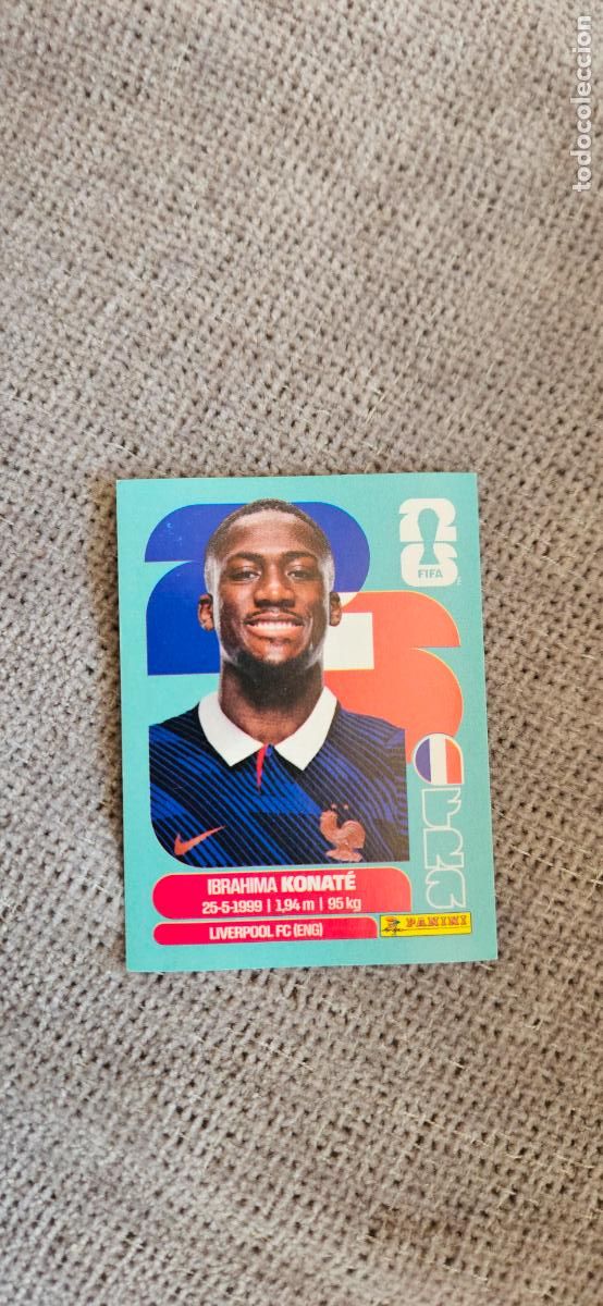 Cartes &agrave; collectionner de Football: francia Konat&eacute; 6 world cup mundial fifa panini 2026 26 sin pegar trading card