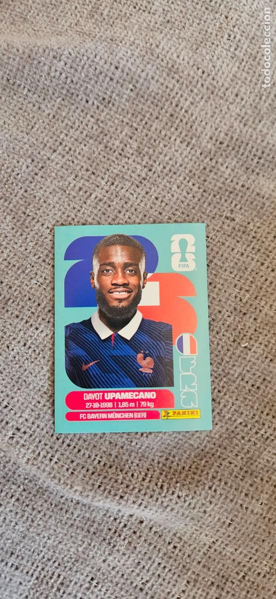 Cartes &agrave; collectionner de Football: francia Upamecano 7 world cup mundial fifa panini 2026 26 sin pegar trading card