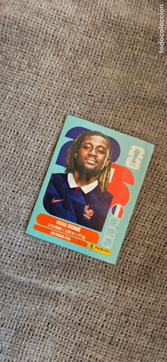 Cartes &agrave; collectionner de Football: francia Kon&eacute; 11 world cup mundial fifa panini 2026 26 sin pegar trading card