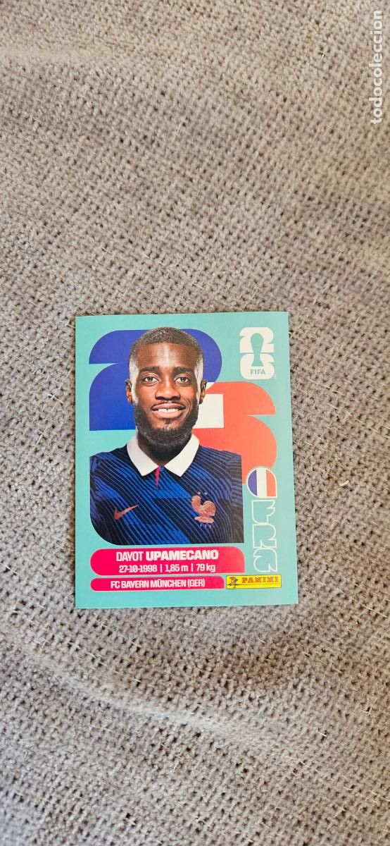 Cartes &agrave; collectionner de Football: francia Upamecano 7 world cup mundial fifa panini 2026 26 sin pegar trading card