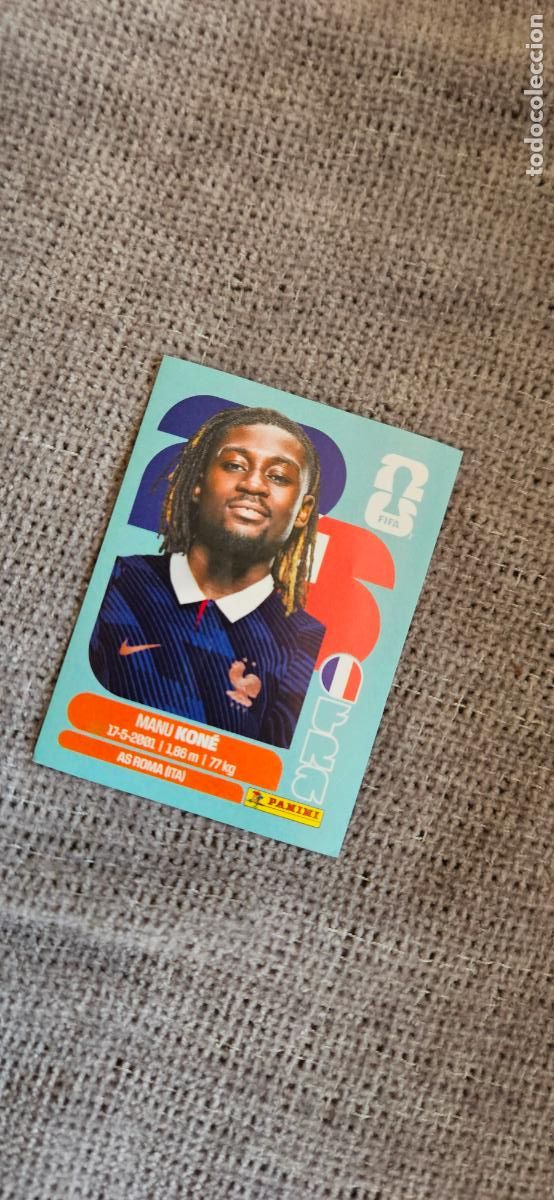 Cartes &agrave; collectionner de Football: francia Kon&eacute; 11 world cup mundial fifa panini 2026 26 sin pegar trading card