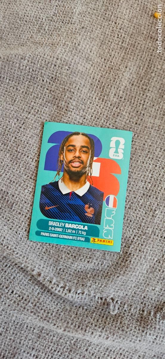 Cartes &agrave; collectionner de Football: francia Barcola 16 world cup mundial fifa panini 2026 26 sin pegar trading card