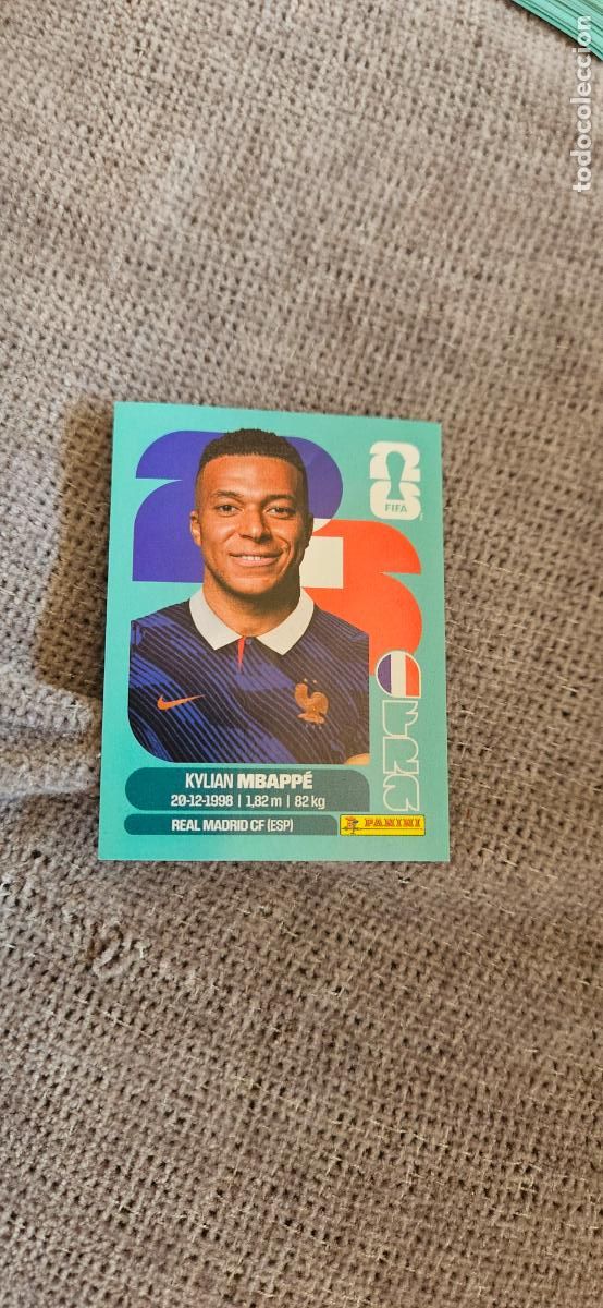 Cartes &agrave; collectionner de Football: francia Mbapp&eacute; 20 world cup mundial fifa panini 2026 26 sin pegar trading card