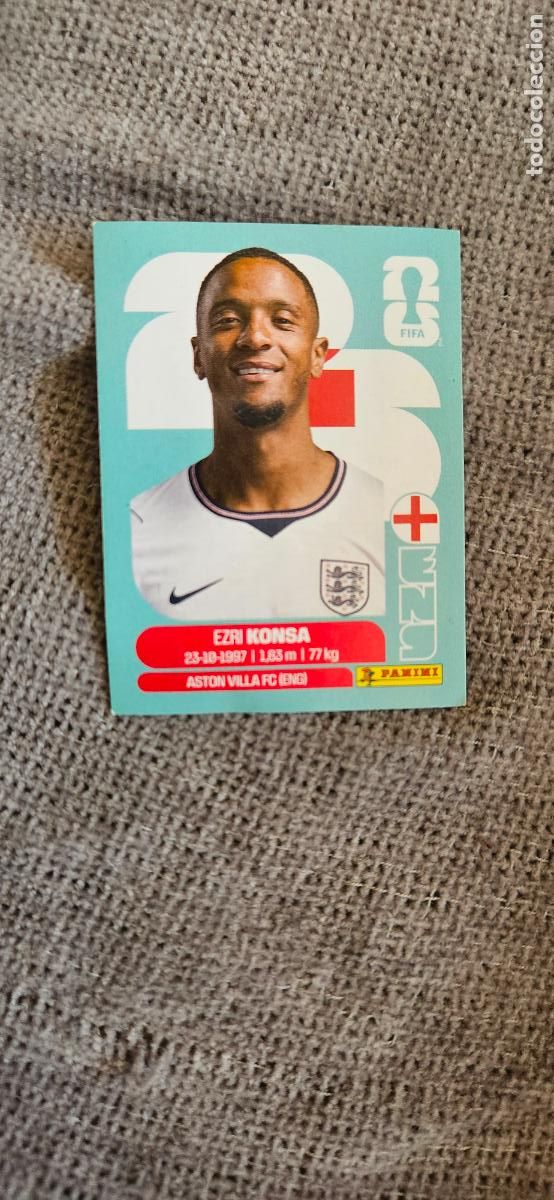 Cartes &agrave; collectionner de Football: inglaterra Konsa 5 world cup mundial fifa estados unidos, canad&aacute; mexico panini 2026 26 sin pegar tra