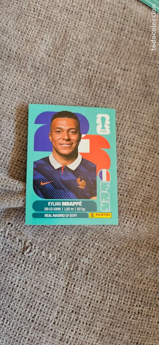 Cartes &agrave; collectionner de Football: francia Mbapp&eacute; 20 world cup mundial fifa panini 2026 26 sin pegar trading card