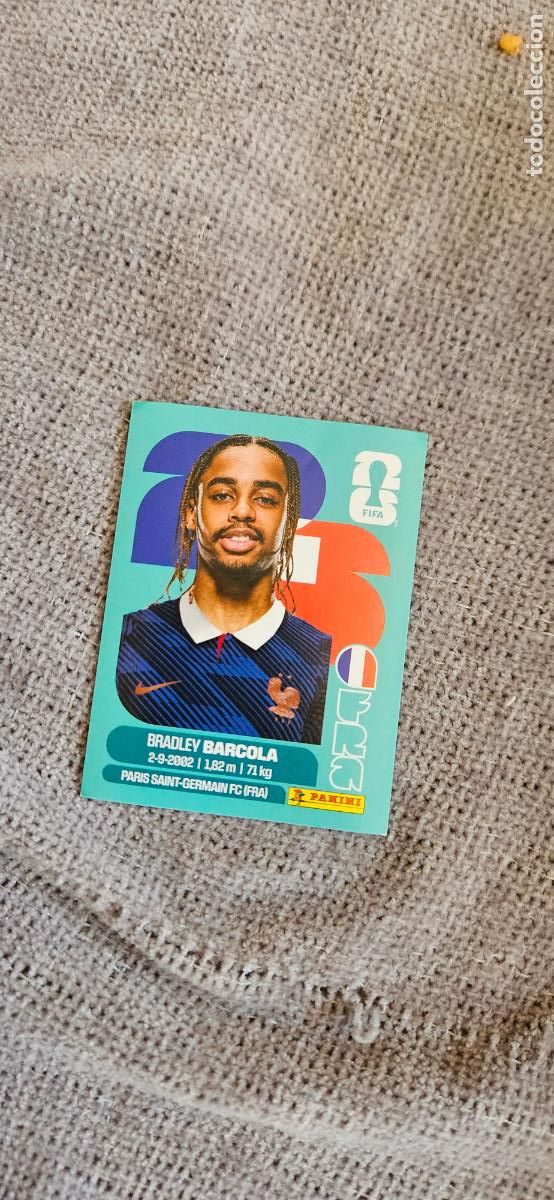 Fu&szlig;ball-Sticker: francia Barcola 16 world cup mundial fifa panini 2026 26 sin pegar trading card