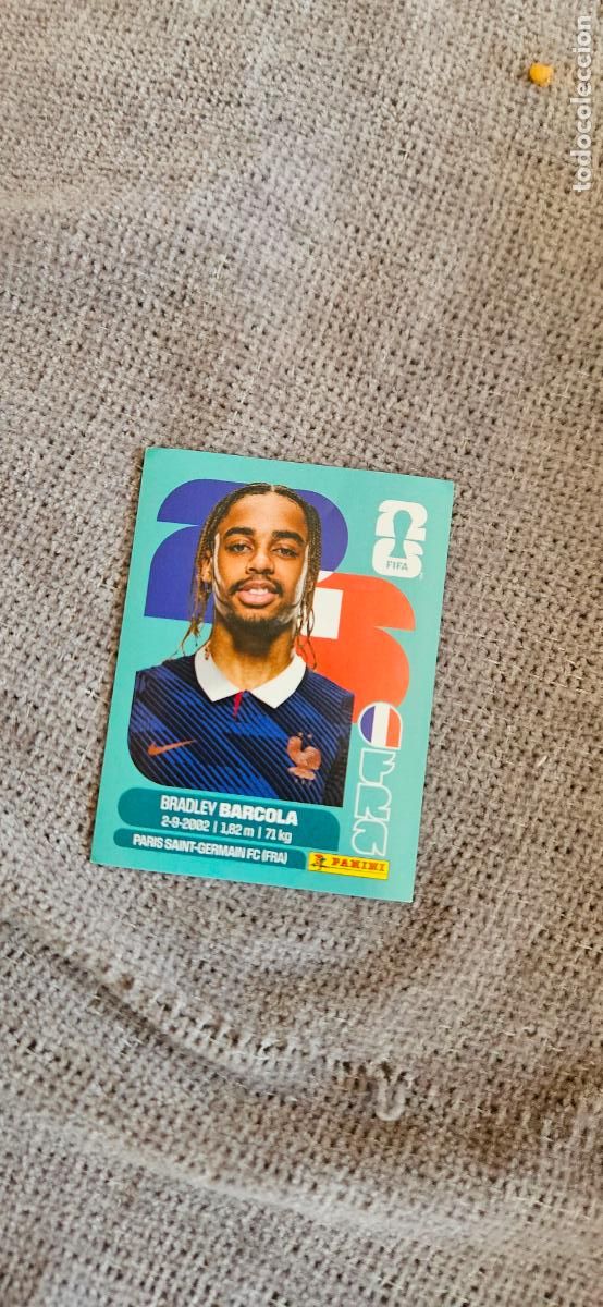 Fu&szlig;ball-Sticker: francia Barcola 16 world cup mundial fifa panini 2026 26 sin pegar trading card