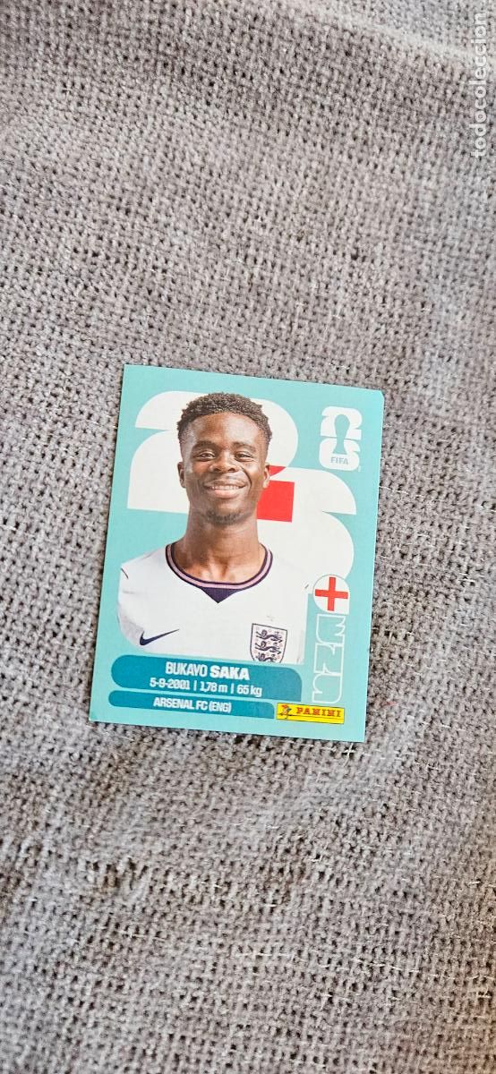 Fu&szlig;ball-Sticker: inglaterra Saka 17 world cup mundial fifa estados unidos, canad&aacute; mexico panini 2026 26 sin pegar tra