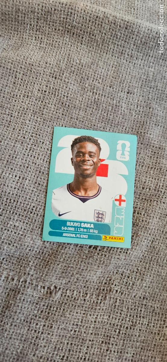 Fu&szlig;ball-Sticker: inglaterra Saka 17 world cup mundial fifa estados unidos, canad&aacute; mexico panini 2026 26 sin pegar tra