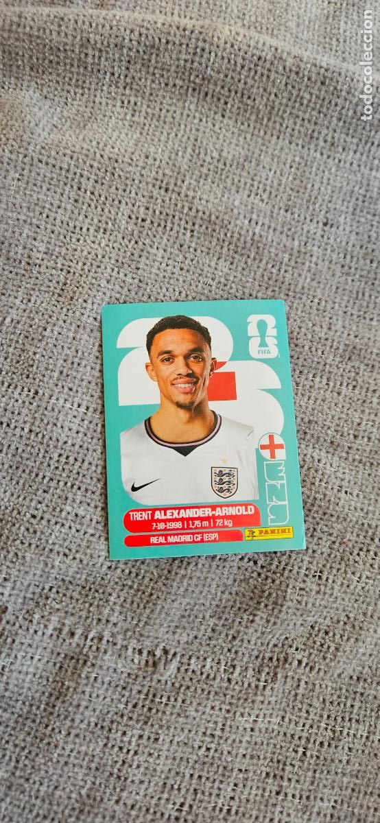 Fu&szlig;ball-Sticker: inglaterra Arnold 6 world cup mundial fifa estados unidos, canad&aacute; mexico panini 2026 26 sin pegar tr