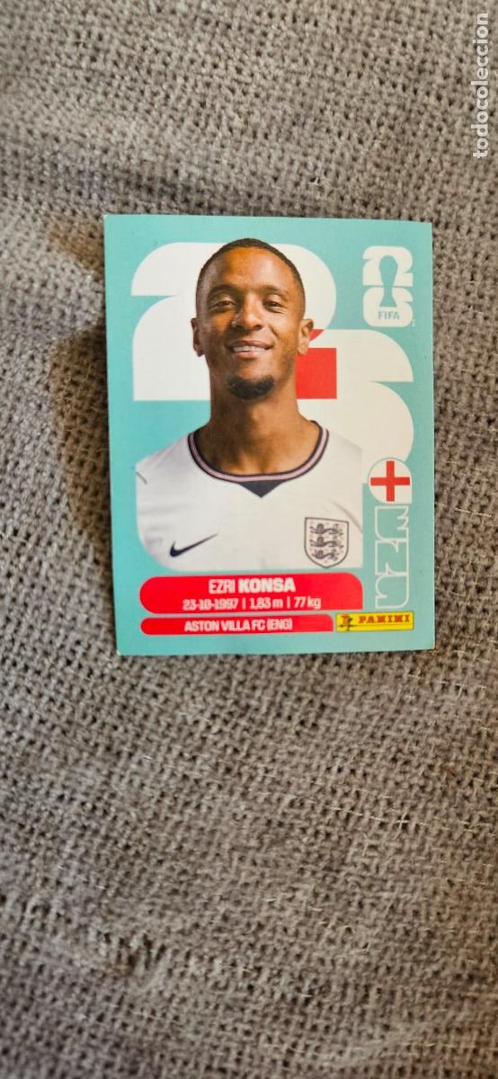 Fu&szlig;ball-Sticker: inglaterra Konsa 5 world cup mundial fifa estados unidos, canad&aacute; mexico panini 2026 26 sin pegar tra
