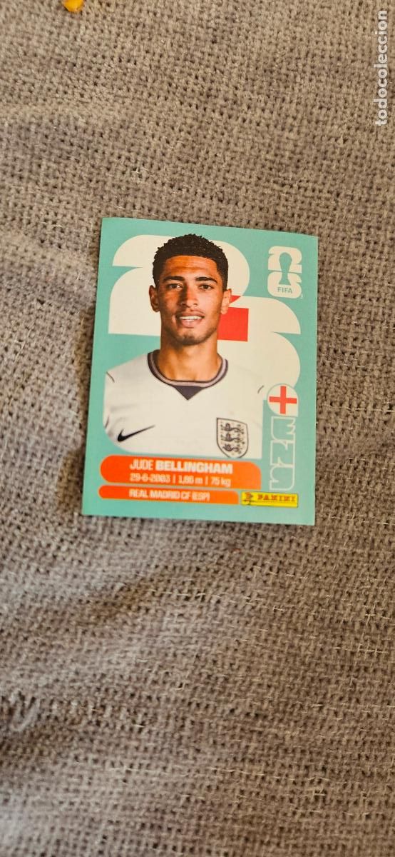 Fu&szlig;ball-Sticker: inglaterra Bellingham 11 world cup mundial fifa estados unidos, canad&aacute; mexico panini 2026 26 sin peg