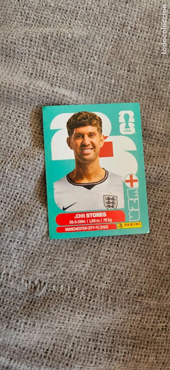 Fu&szlig;ball-Sticker: inglaterra Stones 3 world cup mundial fifa estados unidos, canad&aacute; mexico panini 2026 26 sin pegar tr
