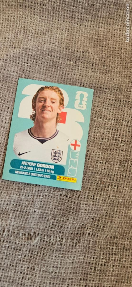Fu&szlig;ball-Sticker: inglaterra Gordon 15 world cup mundial fifa estados unidos, canad&aacute; mexico panini 2026 26 sin pegar t