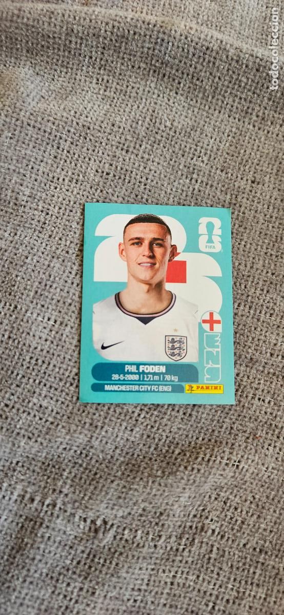 Cartes &agrave; collectionner de Football: inglaterra Foden 16 world cup mundial fifa estados unidos, canad&aacute; mexico panini 2026 26 sin pegar tr