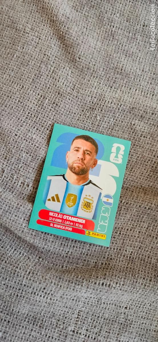 Cromos de f&uacute;tbol: Argentina Otamendi 5 world cup mundial fifa estados unidos, canad&aacute; mexico panini 2026 26 sin pegar t