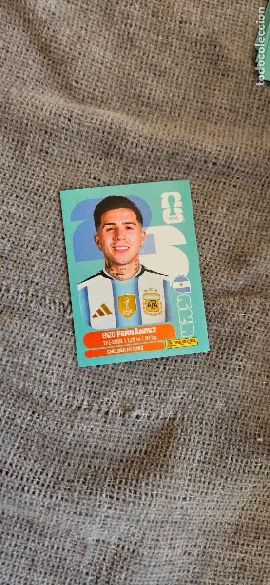 Cromos de f&uacute;tbol: Argentina Enzo Fern&aacute;ndez 8 world cup mundial fifa estados unidos, canad&aacute; mexico panini 2026 26 sin p