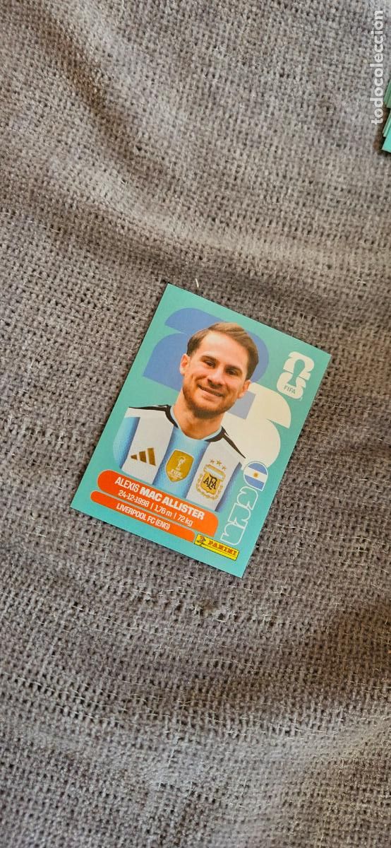 Cromos de f&uacute;tbol: Argentina Mac Allister 9 world cup mundial fifa estados unidos, canad&aacute; mexico panini 2026 26 sin peg