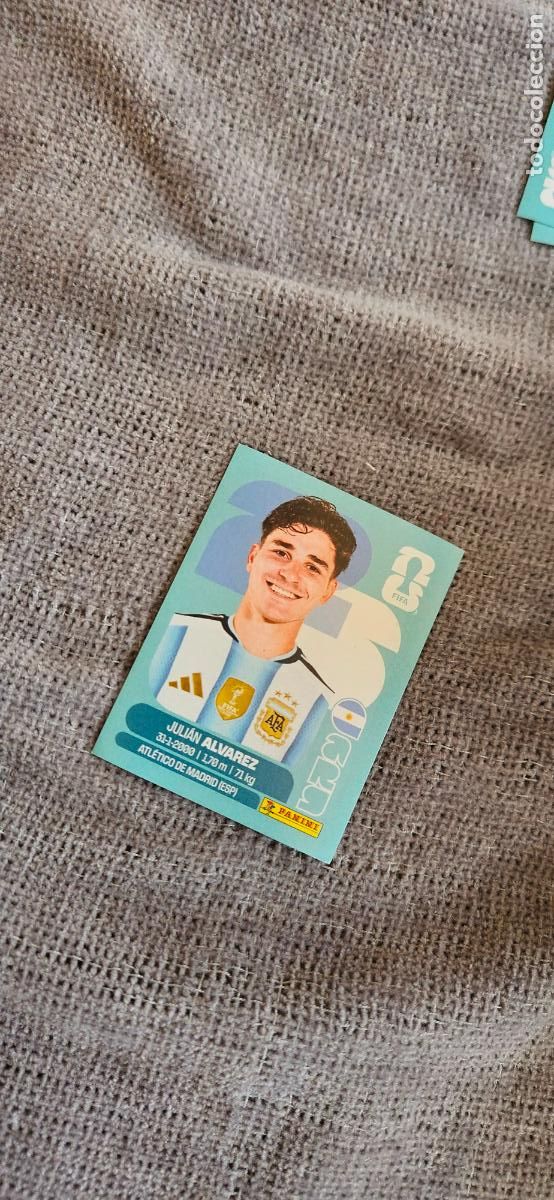 Cromos de f&uacute;tbol: Argentina Juli&aacute;n &Aacute;lvarez 19 world cup mundial fifa estados unidos, canad&aacute; mexico panini 2026 26 sin