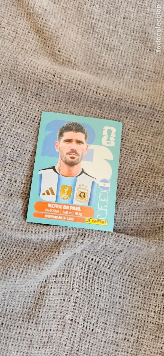 Cromos de f&uacute;tbol: Argentina De Paul 10 world cup mundial fifa estados unidos, canad&aacute; mexico panini 2026 26 sin pegar t
