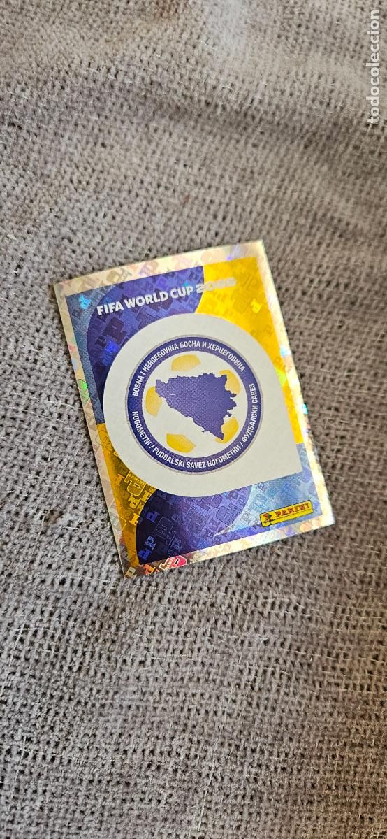 Cromos de f&uacute;tbol: Escudo Bosnia world cup mundial fifa estados unidos, canad&aacute; mexico panini 2026 26 sin pegar trading