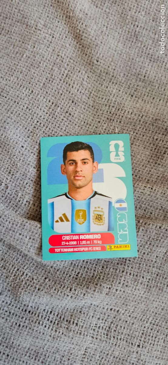 Cromos de f&uacute;tbol: Argentina Romero 4 world cup mundial fifa estados unidos, canad&aacute; mexico panini 2026 26 sin pegar tra
