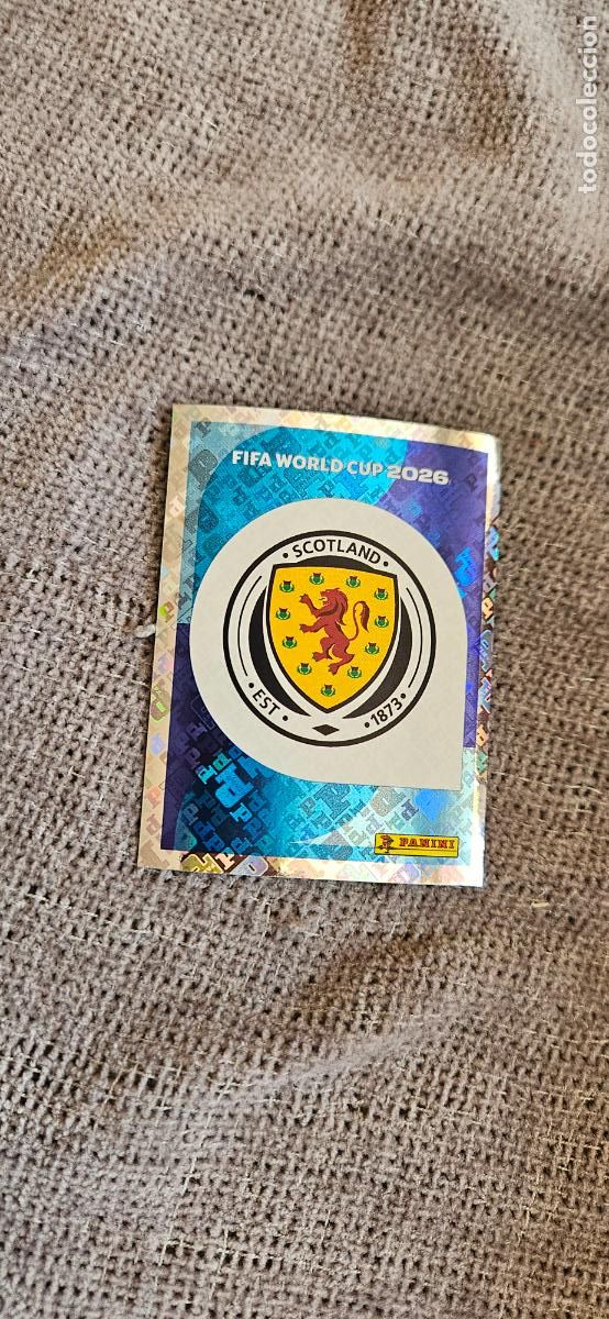 Cromos de f&uacute;tbol: Escudo Escocia world cup mundial fifa estados unidos, canad&aacute; mexico panini 2026 26 sin pegar trading