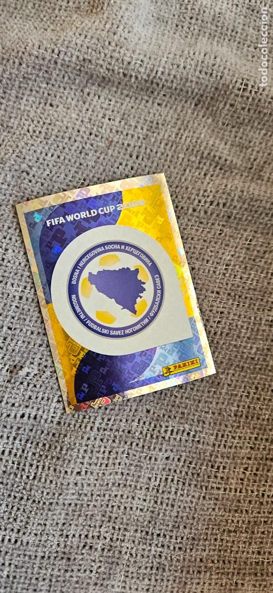 Cromos de f&uacute;tbol: Escudo Bosnia world cup mundial fifa estados unidos, canad&aacute; mexico panini 2026 26 sin pegar trading
