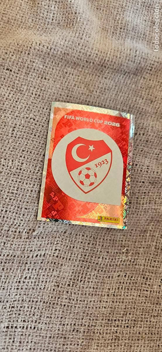 Football Stickers: Escudo Turqu&iacute;a world cup mundial fifa estados unidos, canad&aacute; mexico panini 2026 26 sin pegar trading
