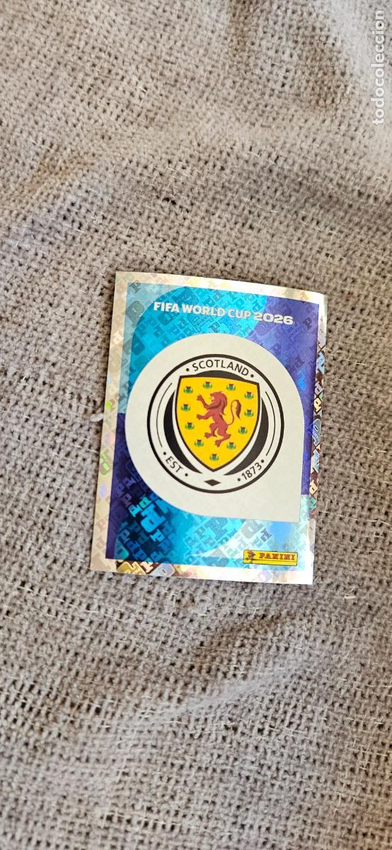 Football Stickers: Escudo Escocia world cup mundial fifa estados unidos, canad&aacute; mexico panini 2026 26 sin pegar trading