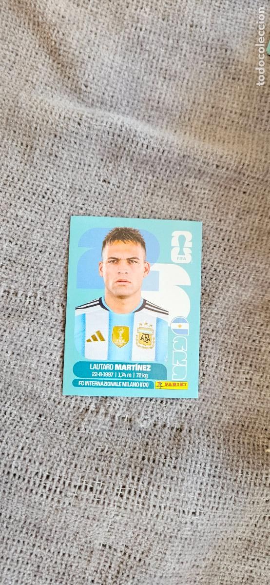 Fu&szlig;ball-Sticker: Argentina Lautaro 18 world cup mundial fifa estados unidos, canad&aacute; mexico panini 2026 26 sin pegar t
